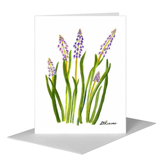 Hyacinth, Greeting Card (#7274A) A2 Card Front, www.printedcanvas.com