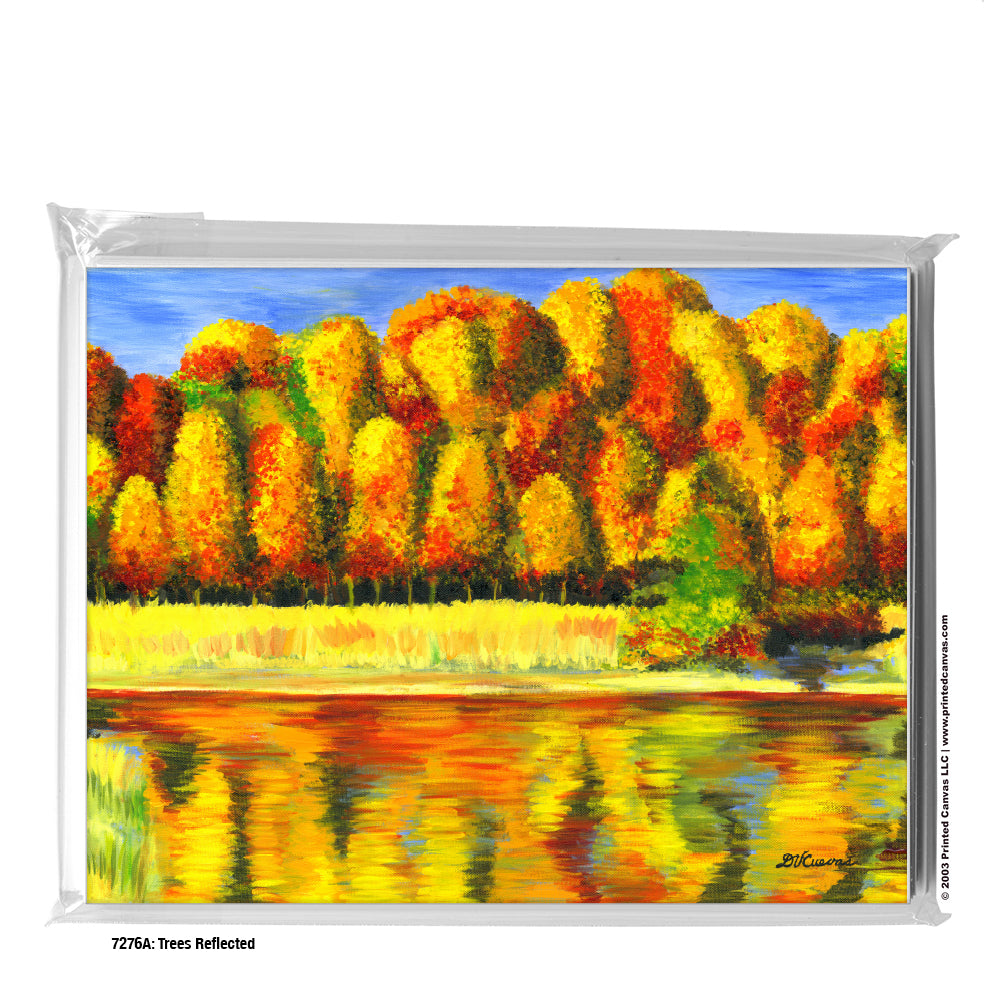 Trees Reflected, Greeting Card (#7276A)