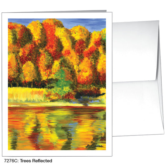 Trees Reflected, Greeting Card (7276C), A2, printedcanvas.com