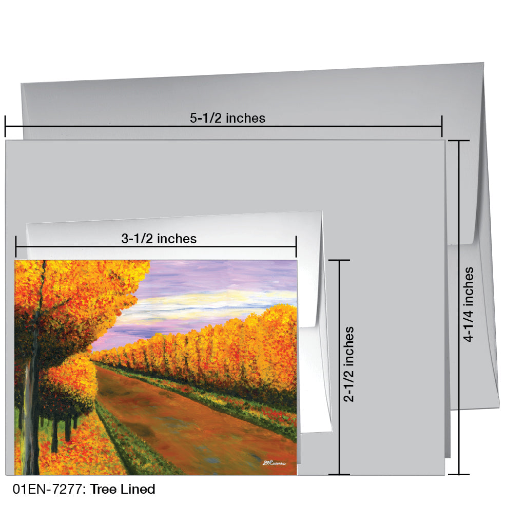 Tree Lined, Greeting Card (7277), Enclosure, printedcanvas.com