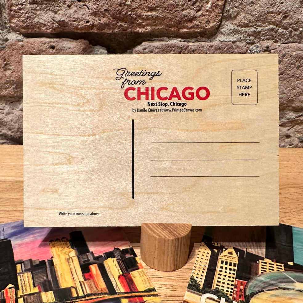Next Stop, Wood Postcard (PCW-7279B)