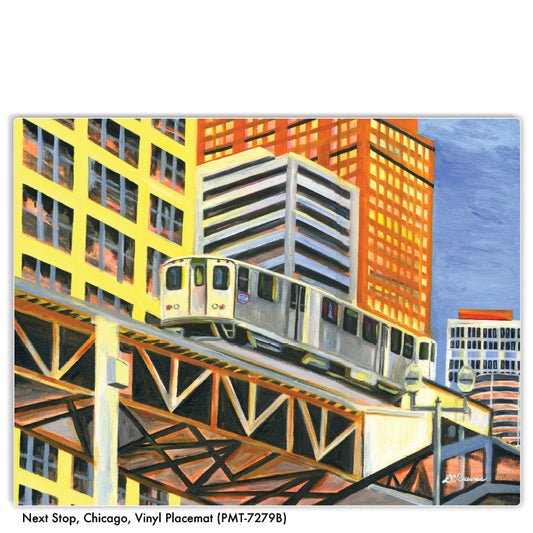 Next Stop, Chicago, Vinyl Coaster (CST-7279B)