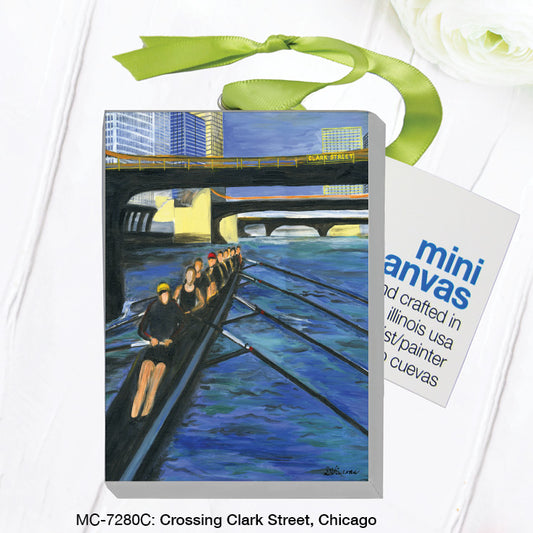 Crossing Clark Street, Mini Canvas (MC-7280C), Front, printedcanvas.com