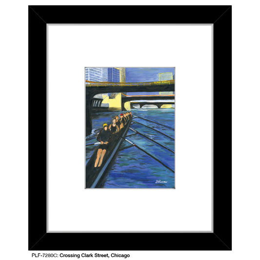 Crossing Clark Street, Chicago, Print (#7280C)