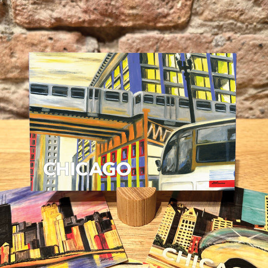 Bus Under Tracks, Postcard (PC-7281A)