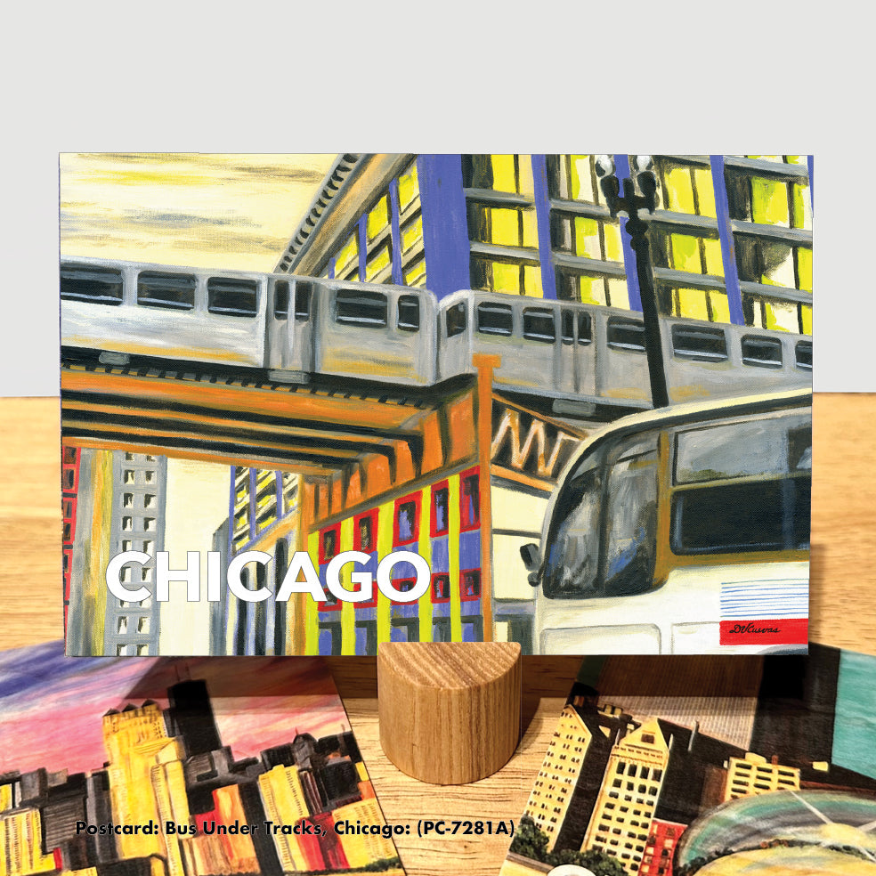Bus Under Tracks, Postcard (PC-7281A)