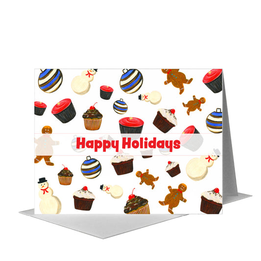 Holiday Cookies, Greeting Card (#7286B) A2 Card Front, www.printedcanvas.com