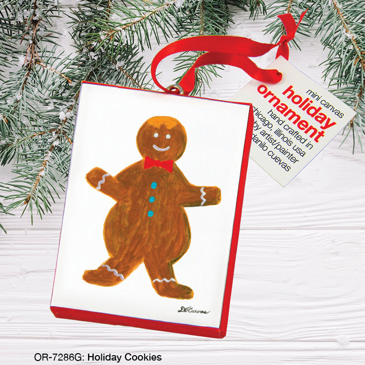 Holiday Cookies, Ornament (OR-7286G), Front, printedcanvas.com