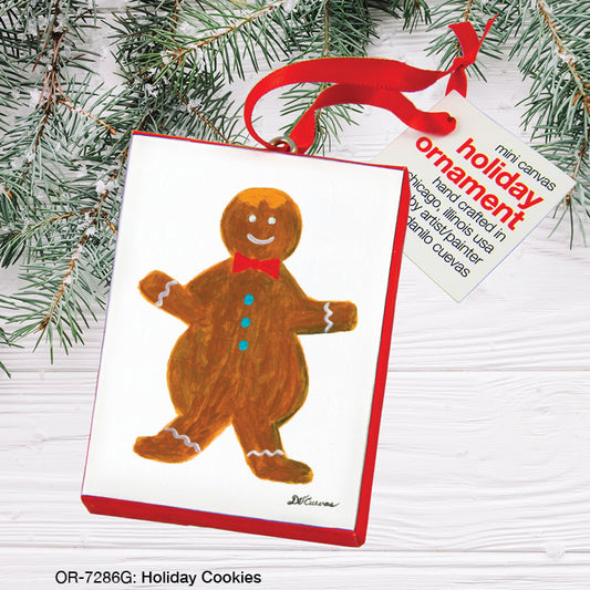 Holiday Cookies, Ornament (OR-7286G), Front, printedcanvas.com