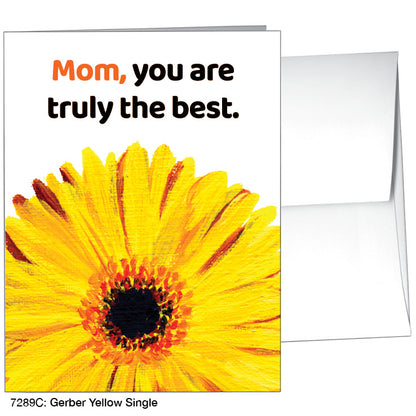 Gerber Yellow Single, Greeting Card (7289C), A2 Card Front, www.printedcanvas.com