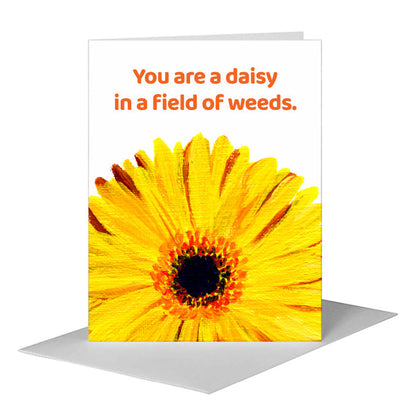 Gerber Yellow Single, Greeting Card (#7289R) A2 Card Front, www.printedcanvas.com
