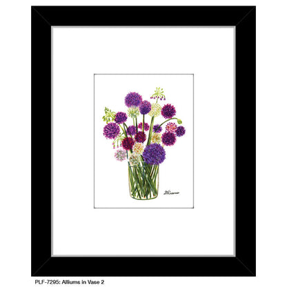 Alliums in Vase 2, Print (#7295A), Print Matted, www.printedcanvas.com