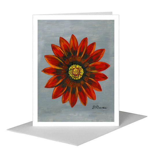 Gazania, Greeting Card (#7297A) A2 Card Front, www.printedcanvas.com