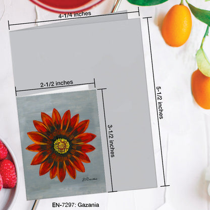 Gazania, Greeting Card (7297A), Enclosure Card, www.printedcanvas.com