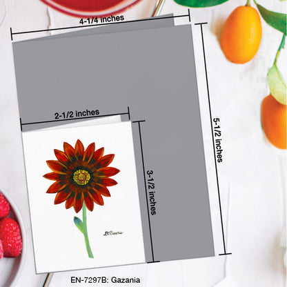 Gazania, Greeting Card (7297B), Enclosure Card, www.printedcanvas.com