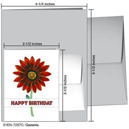 Gazania, Greeting Card (7297C)