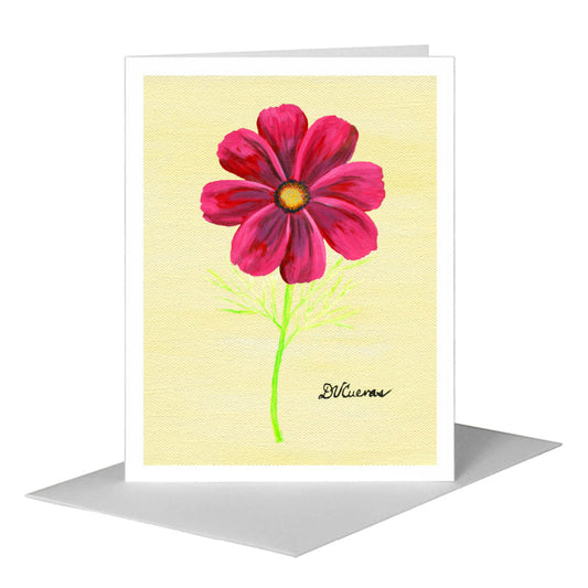 Cosmos, Greeting Card (#7298A) A2 Card Front, www.printedcanvas.com