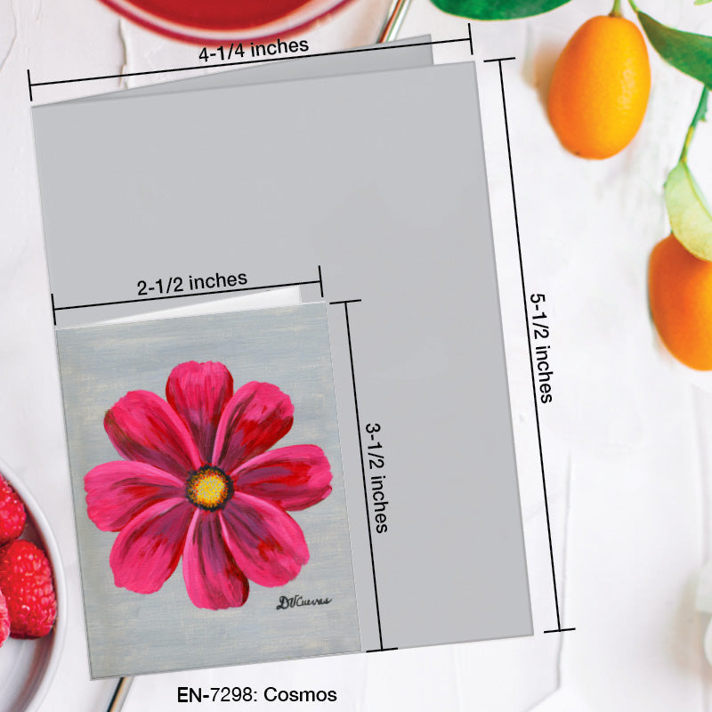 Cosmos, Greeting Card (7298D), Enclosure Card, www.printedcanvas.com