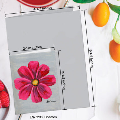 Cosmos, Greeting Card (7298D), Enclosure Card, www.printedcanvas.com