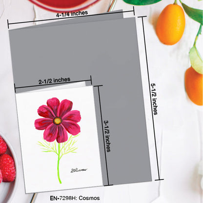 Cosmos, Greeting Card (7298H), Enclosure Card, www.printedcanvas.com