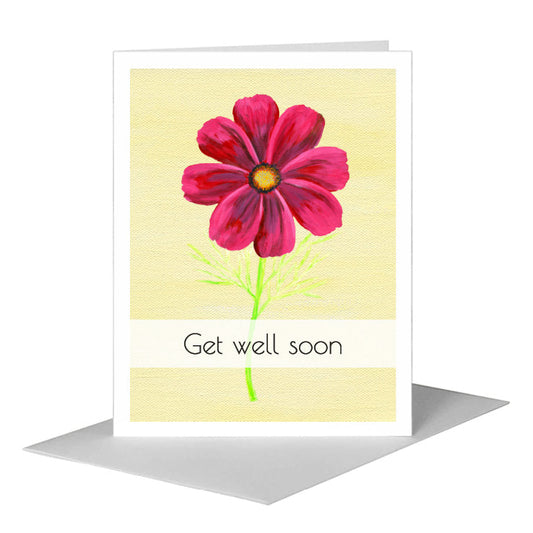 Cosmos, Greeting Card (#7298R) A2 Card Front, www.printedcanvas.com