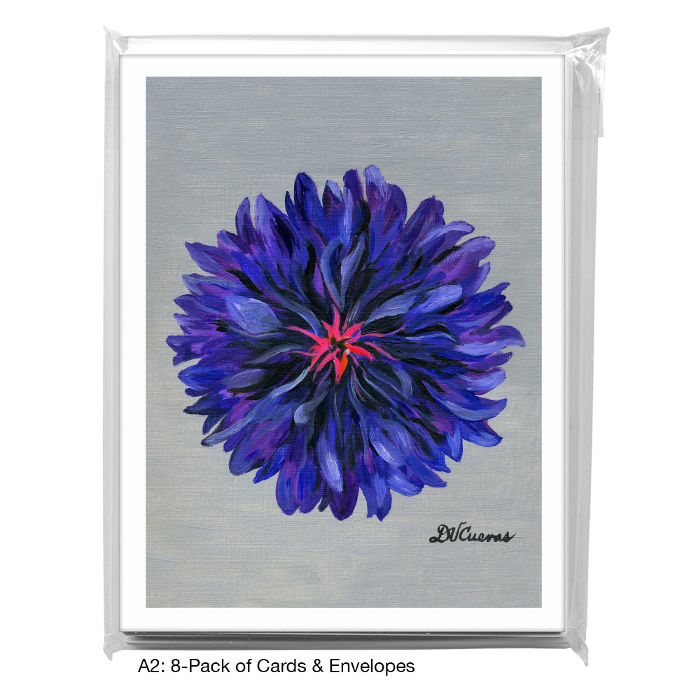 Bachelor's Button, Greeting Card (7299), A2 8-Pack, printedcanvas.com