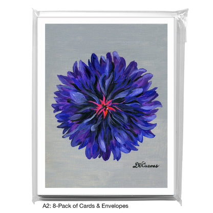 Bachelor's Button, Greeting Card (7299), A2 8-Pack, printedcanvas.com