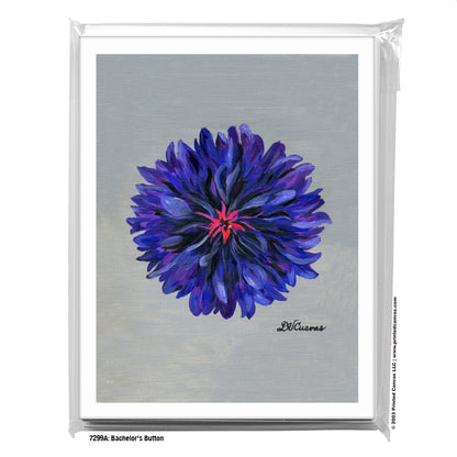 Bachelor's Button, Greeting Card (#7299A)