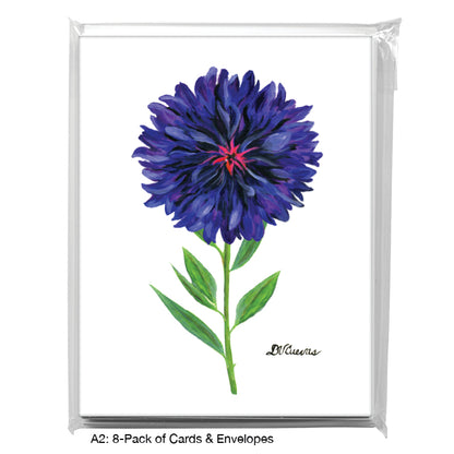 Bachelor's Button, Greeting Card (#7299F)