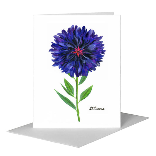Bachelor's Button, Greeting Card (#7299F) A2 Card Front, www.printedcanvas.com