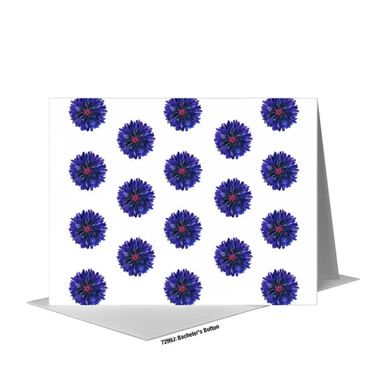 Bachelor's Button, Greeting Card (#7299J)