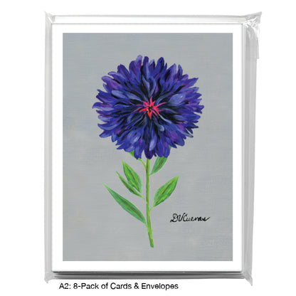 Bachelor's Button, Greeting Card (#7299P)