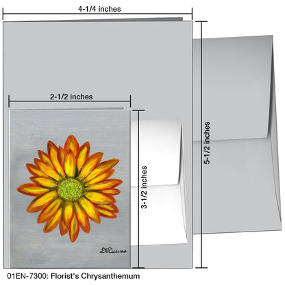 Florist's Chrysanthemum, Greeting Card (7300), Enclosure, printedcanvas.com