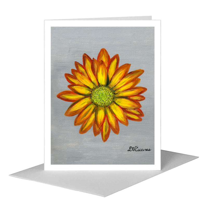 Florist's Chrysanthemum, Greeting Card (#7300A) A2 Card Front, www.printedcanvas.com