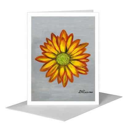Florist's Chrysanthemum, Greeting Card (#7300A) A2 Card Front, www.printedcanvas.com