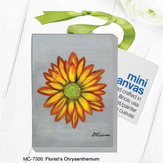 Florist's Chrysanthemum, Mini Canvas (MC-7300), Front, printedcanvas.com