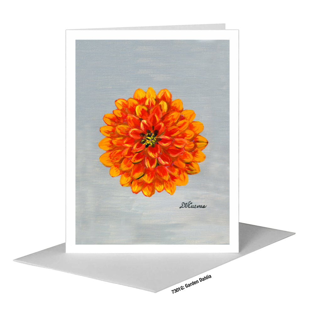 Garden Dahlia, Greeting Card (#7301G)