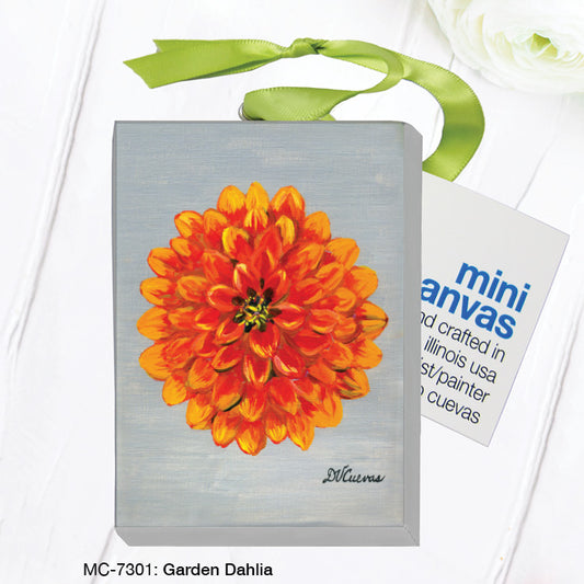 Garden Dahlia, Mini Canvas (MC-7301), Front, printedcanvas.com