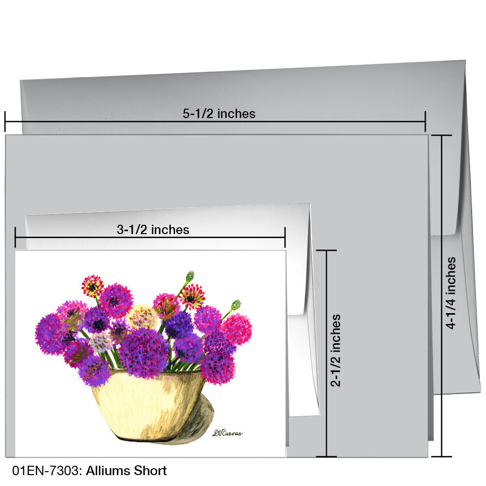 Alliums Short, Greeting Card (7303), Enclosure, printedcanvas.com