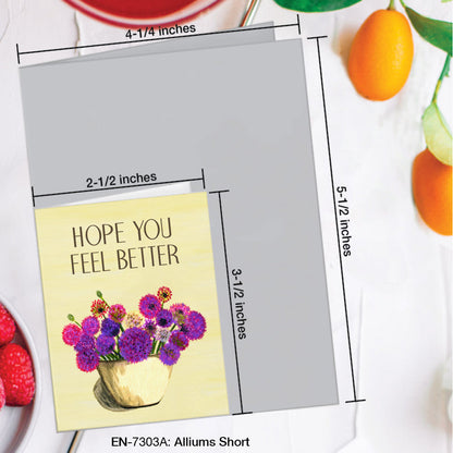 Alliums Short, Greeting Card (#7303A)