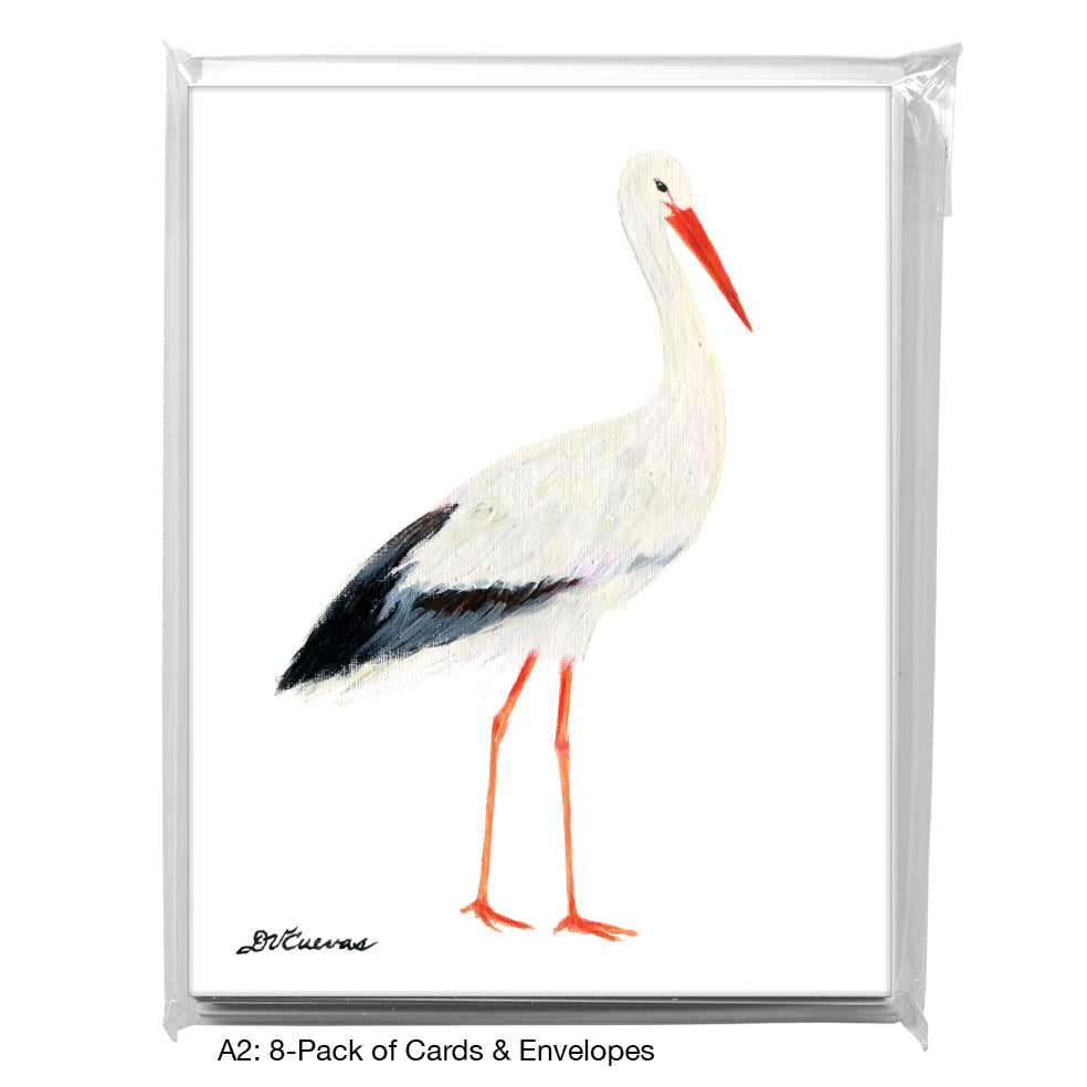 Stork, Greeting Card (7308), A2 8-Pack, printedcanvas.com
