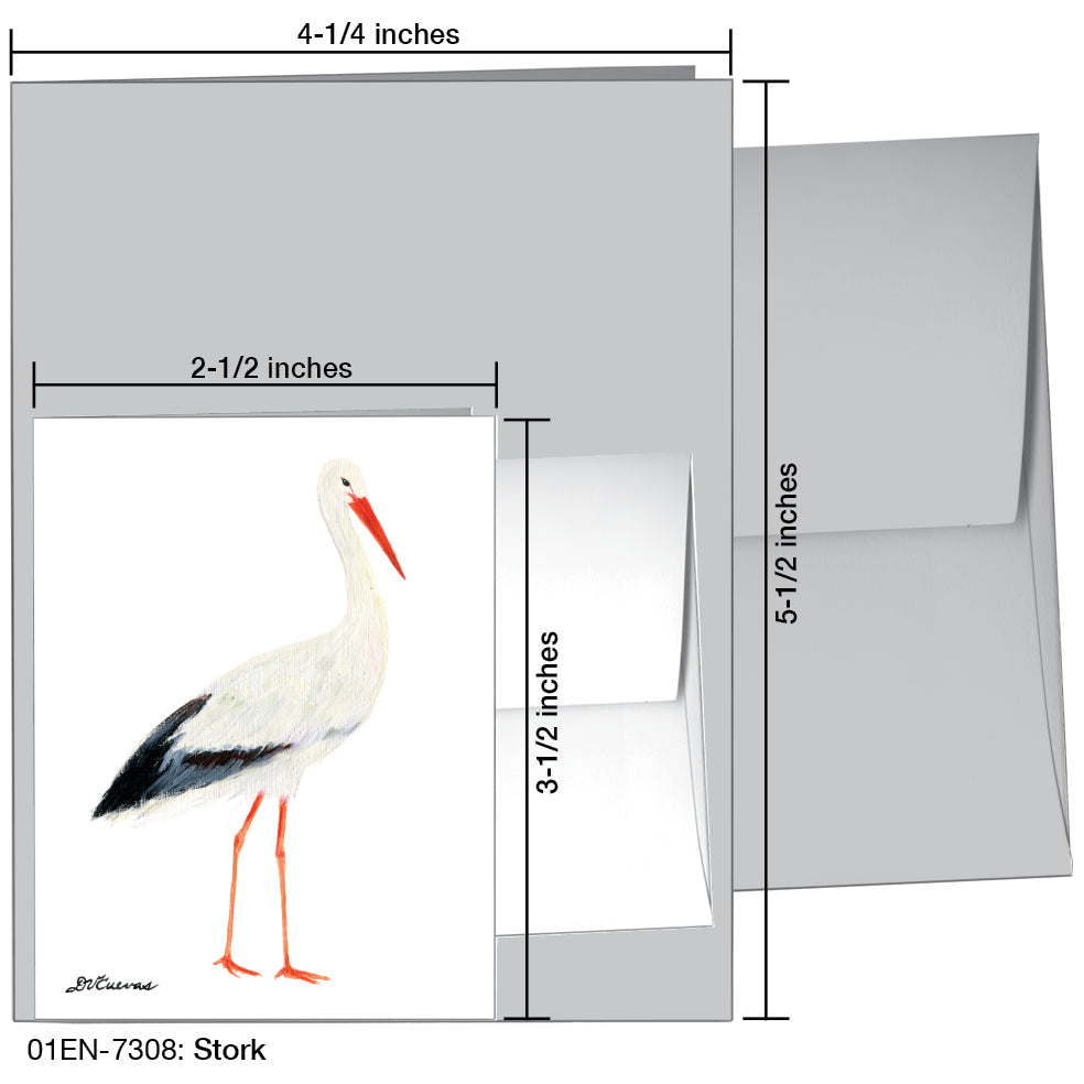 Stork, Greeting Card (7308), Enclosure, printedcanvas.com