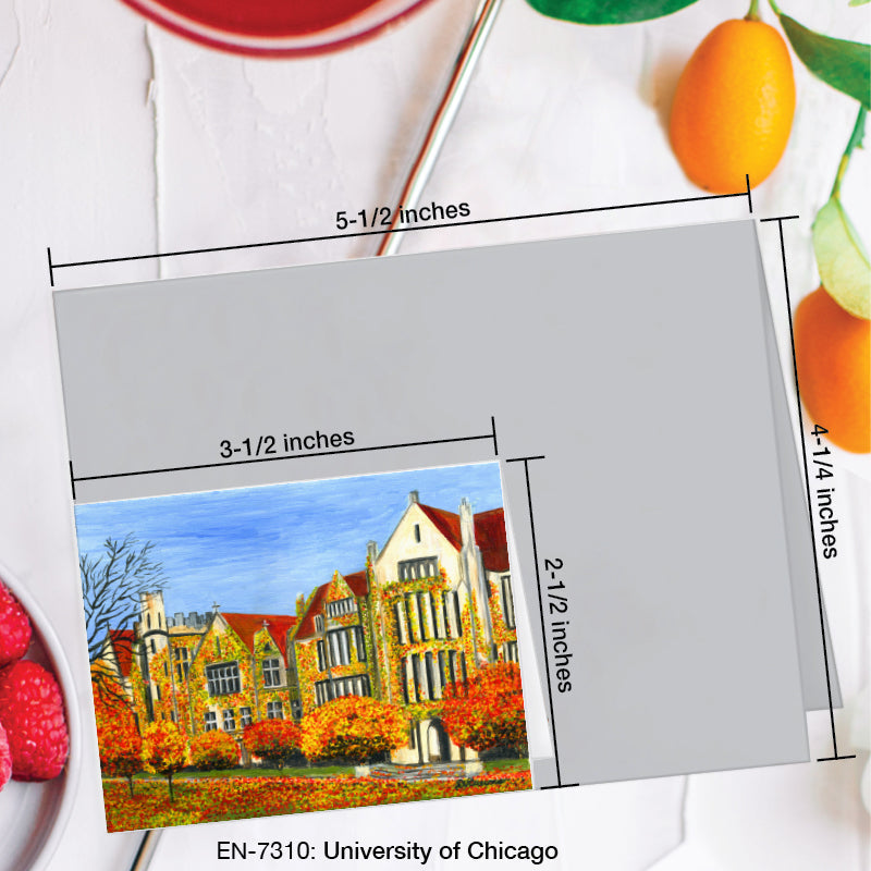 University of Chicago, Greeting Card (7310A), Enclosure Card, www.printedcanvas.com