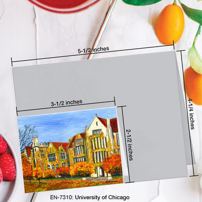 University of Chicago, Greeting Card (7310A), Enclosure Card, www.printedcanvas.com