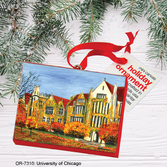 University of Chicago, Ornament (OR-7310), Front, printedcanvas.com