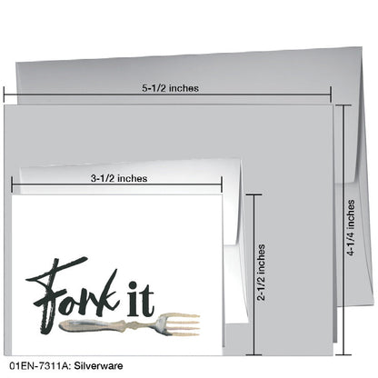 Silverware, Greeting Card (7311A), Enclosure Card, www.printedcanvas.com