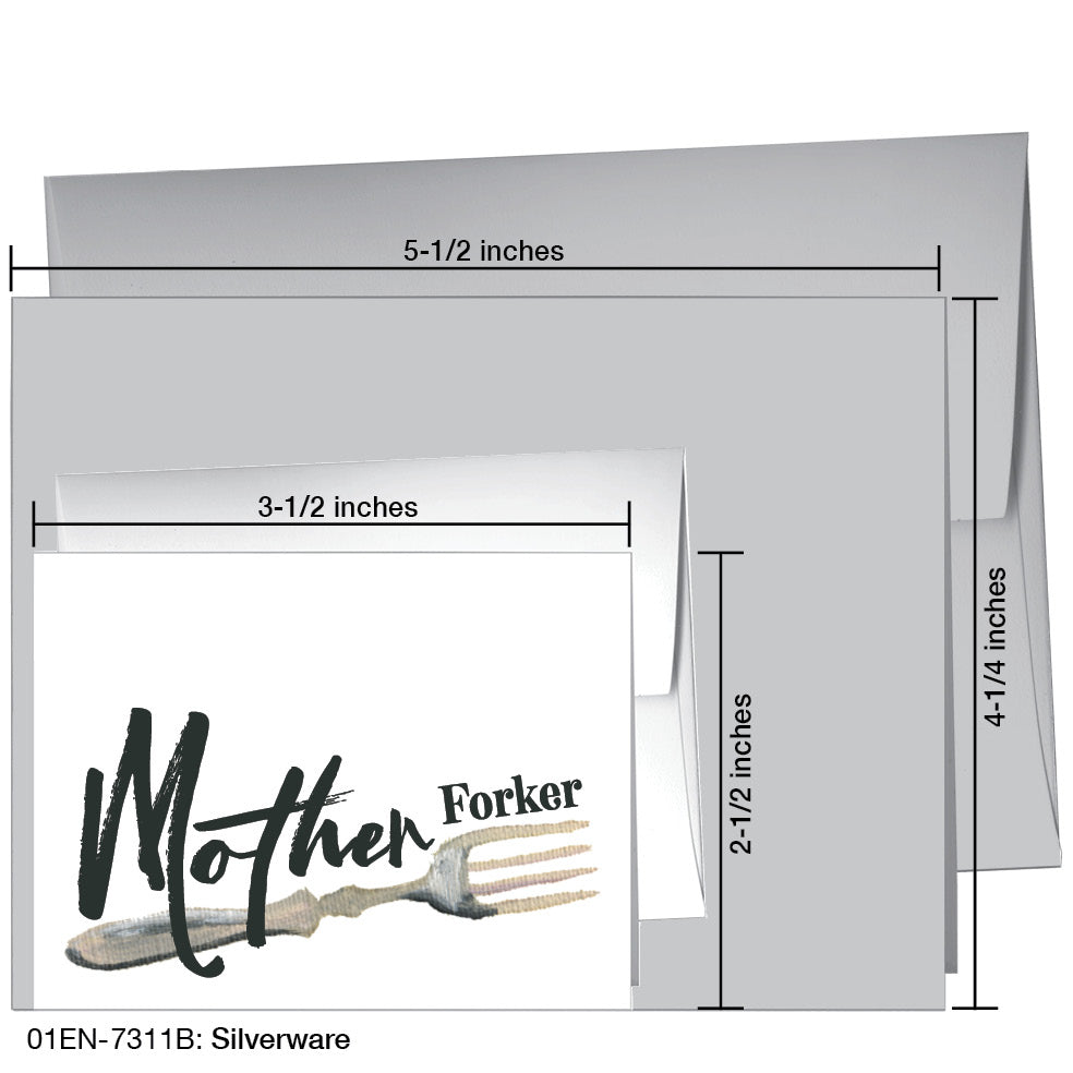 Silverware, Greeting Card (#7311B)