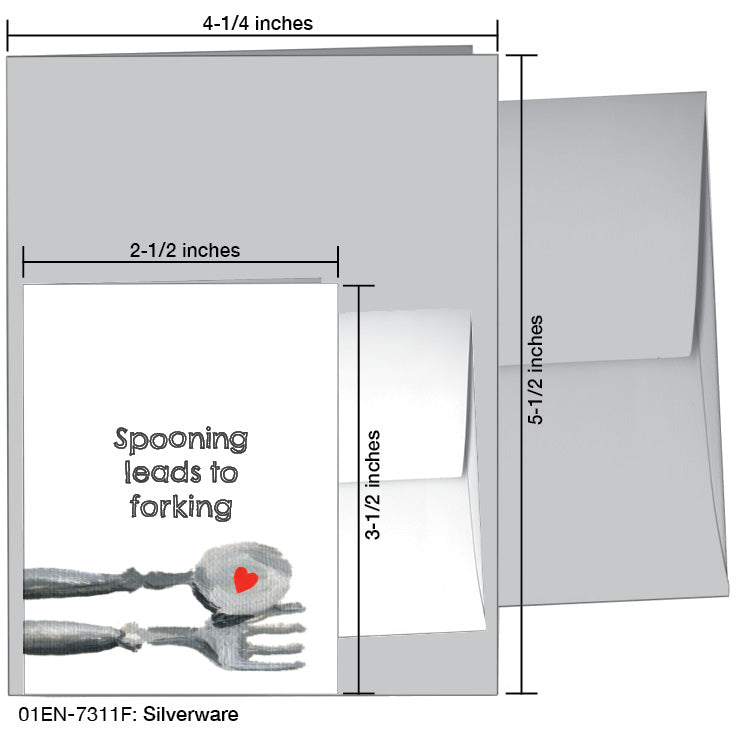 Silverware, Greeting Card (#7311F)