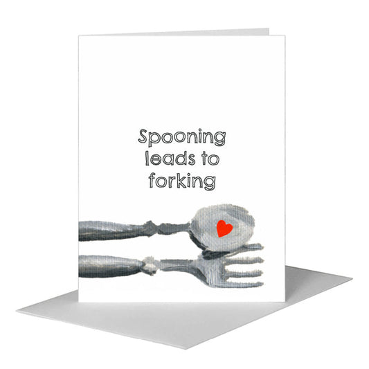 Silverware, Greeting Card (#7311F) A2 Card Front, www.printedcanvas.com