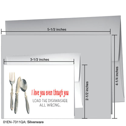Silverware, Greeting Card (7311QA), Enclosure, printedcanvas.com
